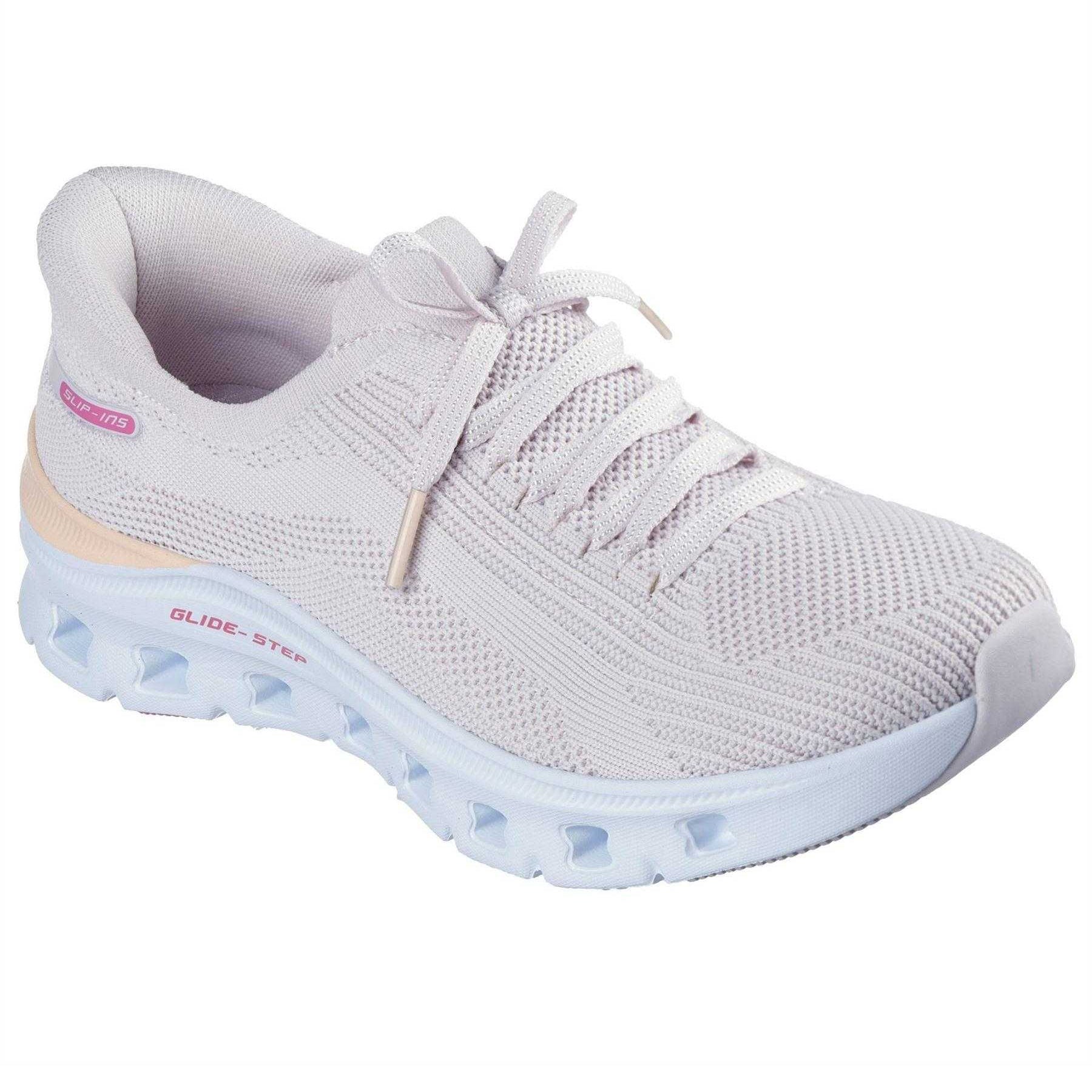 Lavender - Pack Shot - Skechers Womens-Ladies Pro Glide-Step Trainers