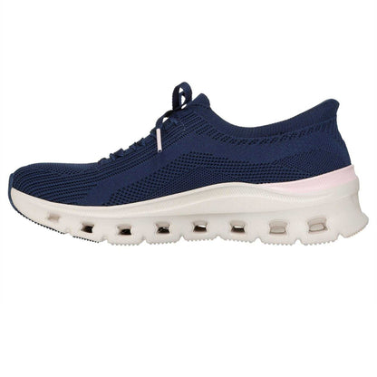 Navy - Side - Skechers Womens-Ladies Pro Glide-Step Trainers