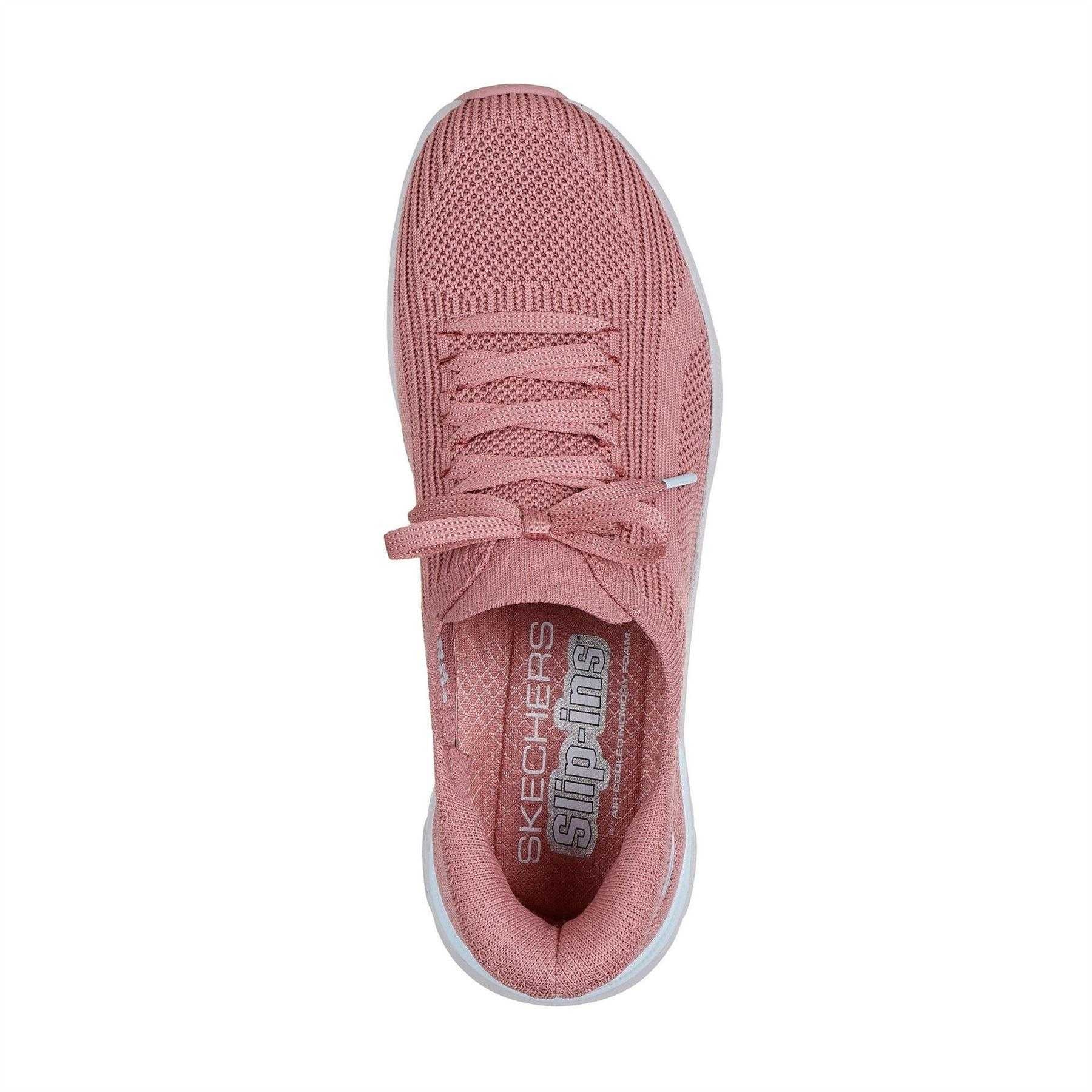 Mauve - Lifestyle - Skechers Womens-Ladies Pro Glide-Step Trainers