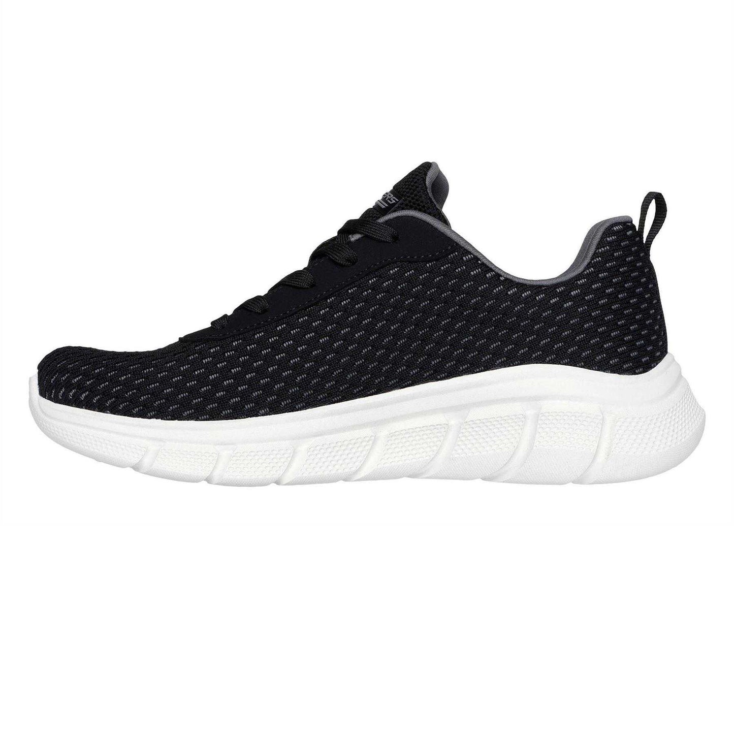 Black - Side - Skechers Womens-Ladies Bobs Slip-on Trainers