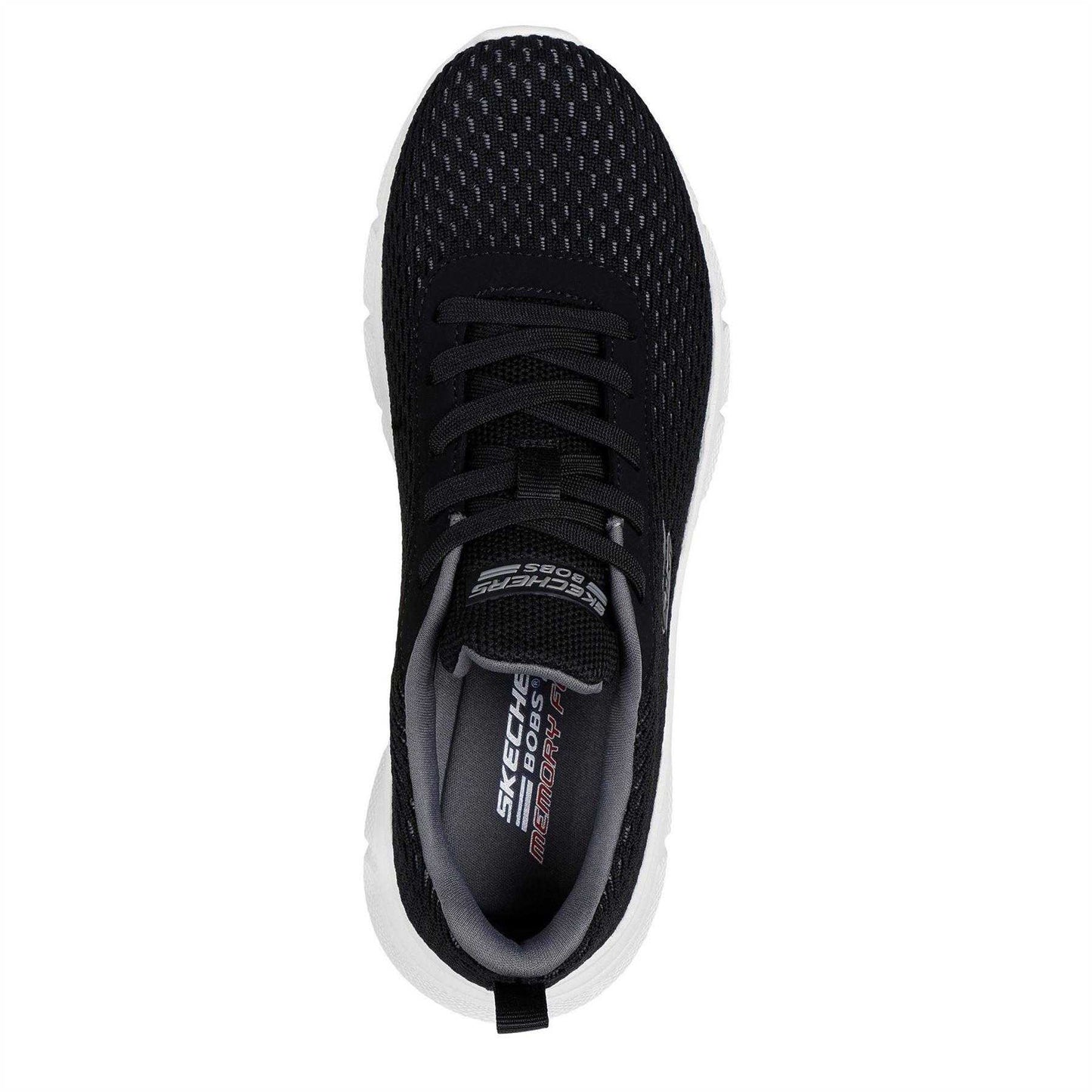 Black - Lifestyle - Skechers Womens-Ladies Bobs Slip-on Trainers