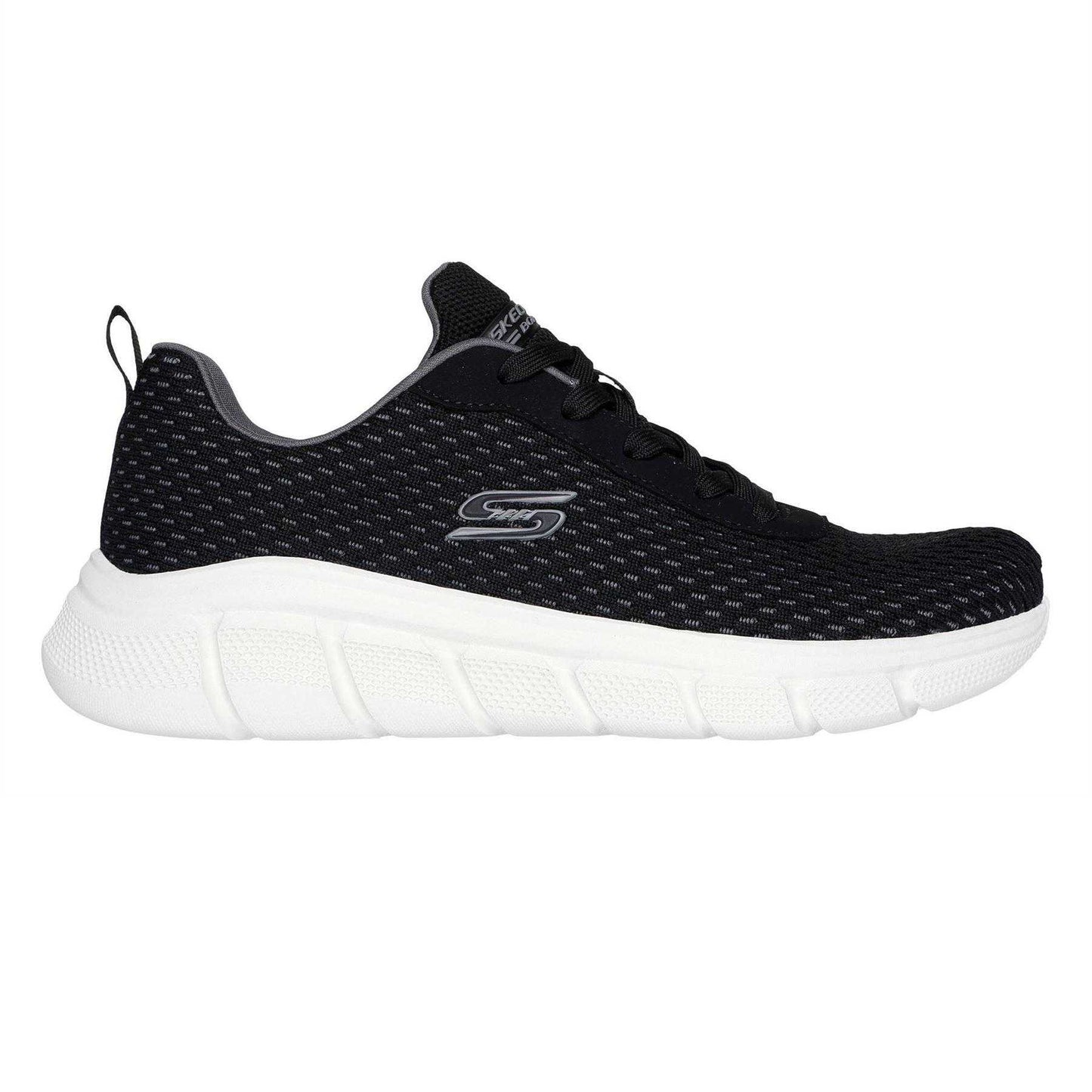 Black - Front - Skechers Womens-Ladies Bobs Slip-on Trainers