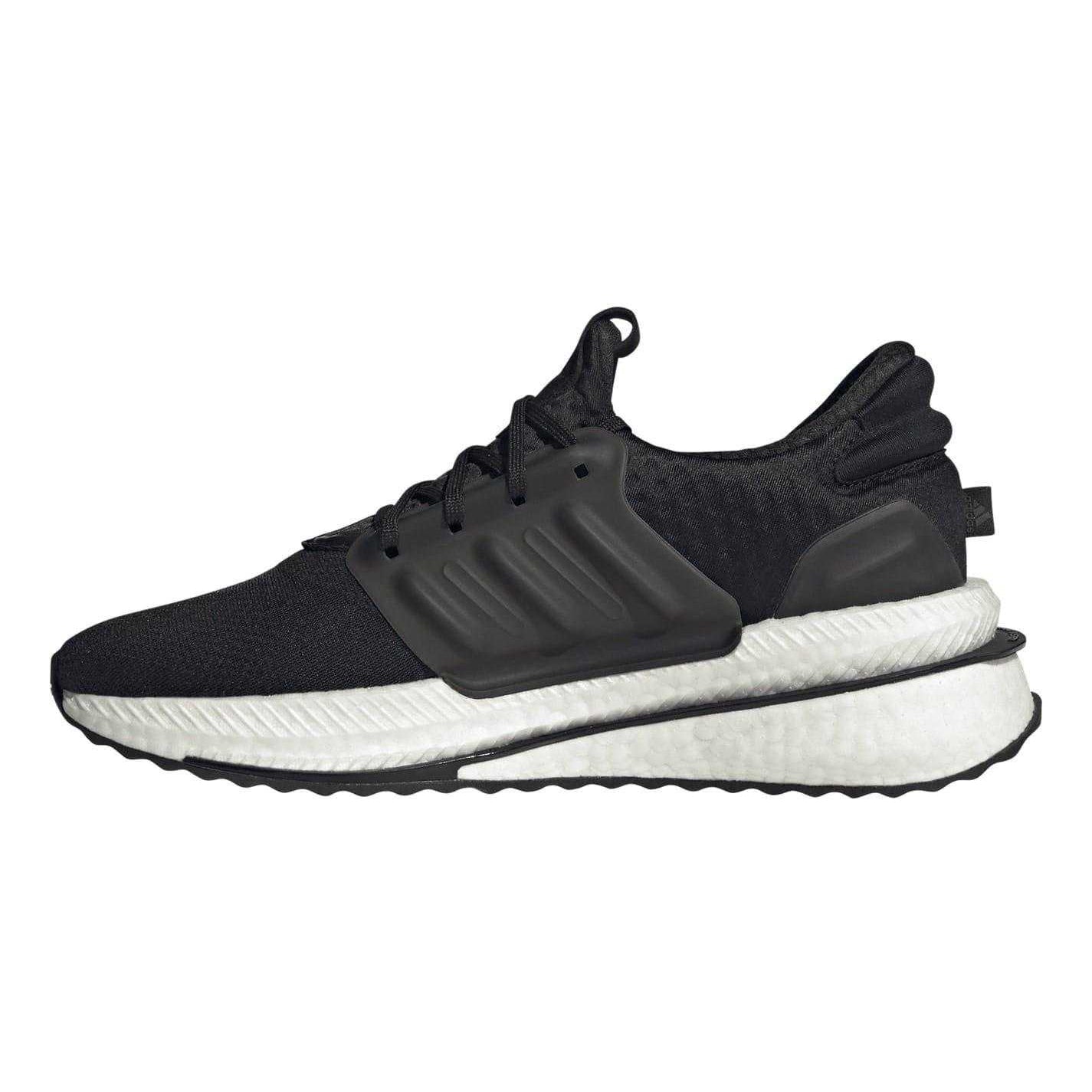 Black-Grey-White - Side - Adidas Mens X_PLRBOOST Suede Trainers
