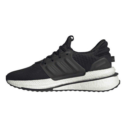 Black-Grey-White - Side - Adidas Mens X_PLRBOOST Suede Trainers