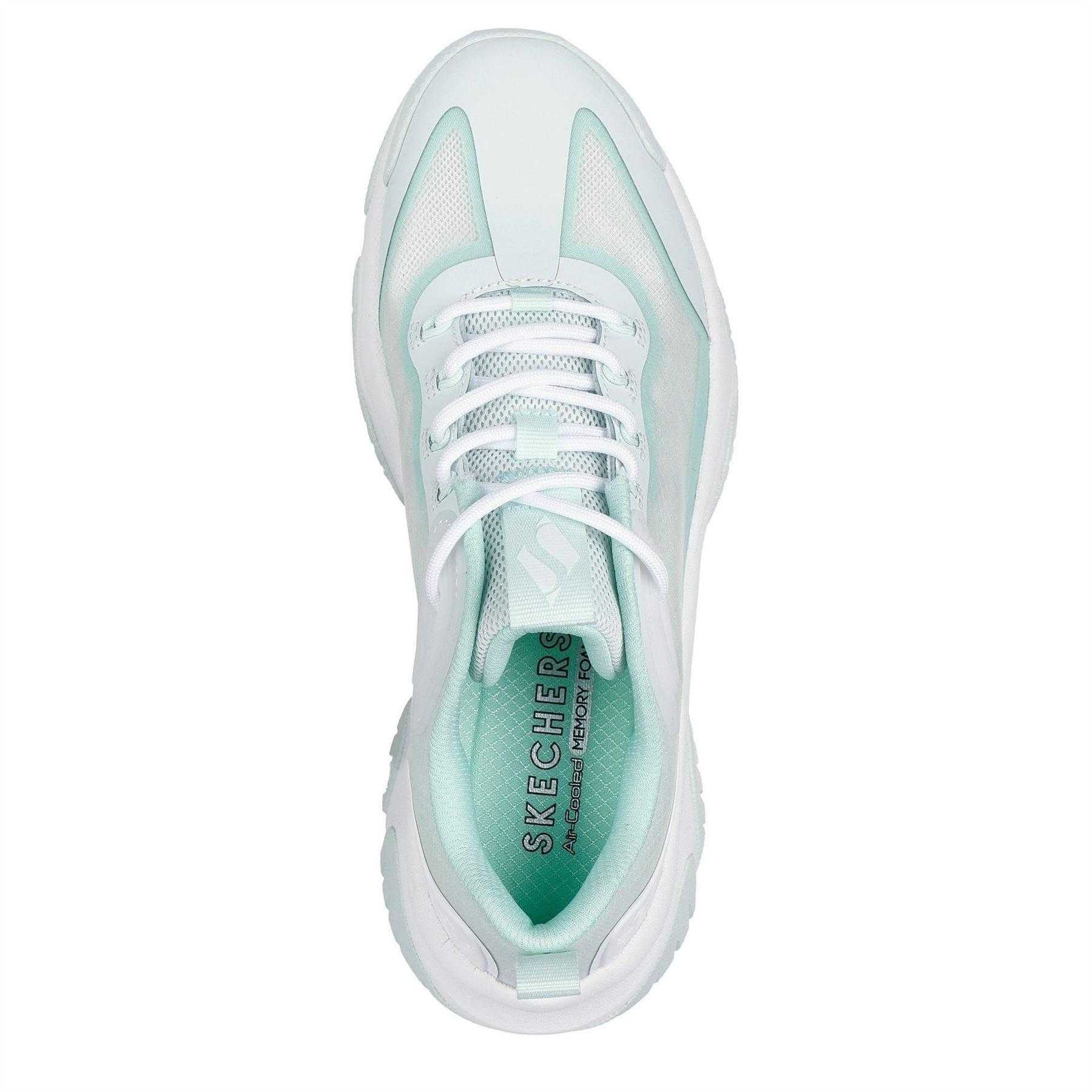 Light Green - Lifestyle - Skechers Womens-Ladies Moonhiker Chunky Trainers