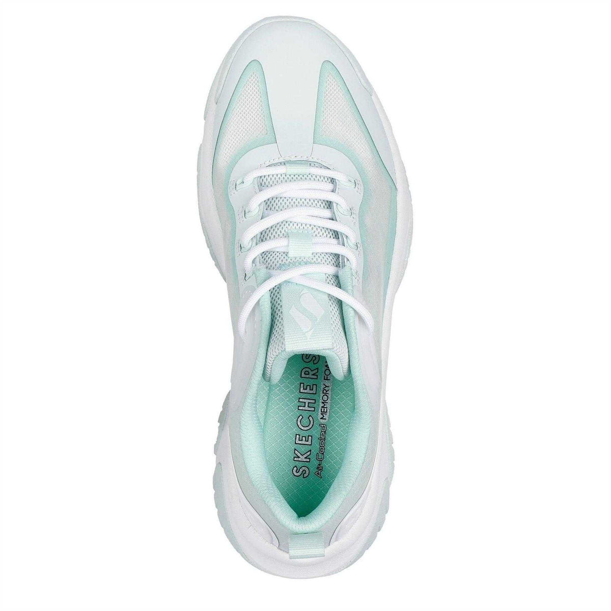 Light Green - Lifestyle - Skechers Womens-Ladies Moonhiker Chunky Trainers