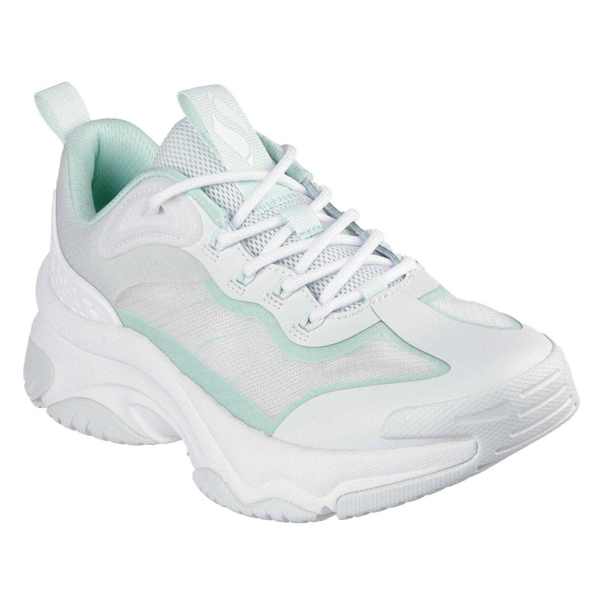 Light Green - Front - Skechers Womens-Ladies Moonhiker Chunky Trainers
