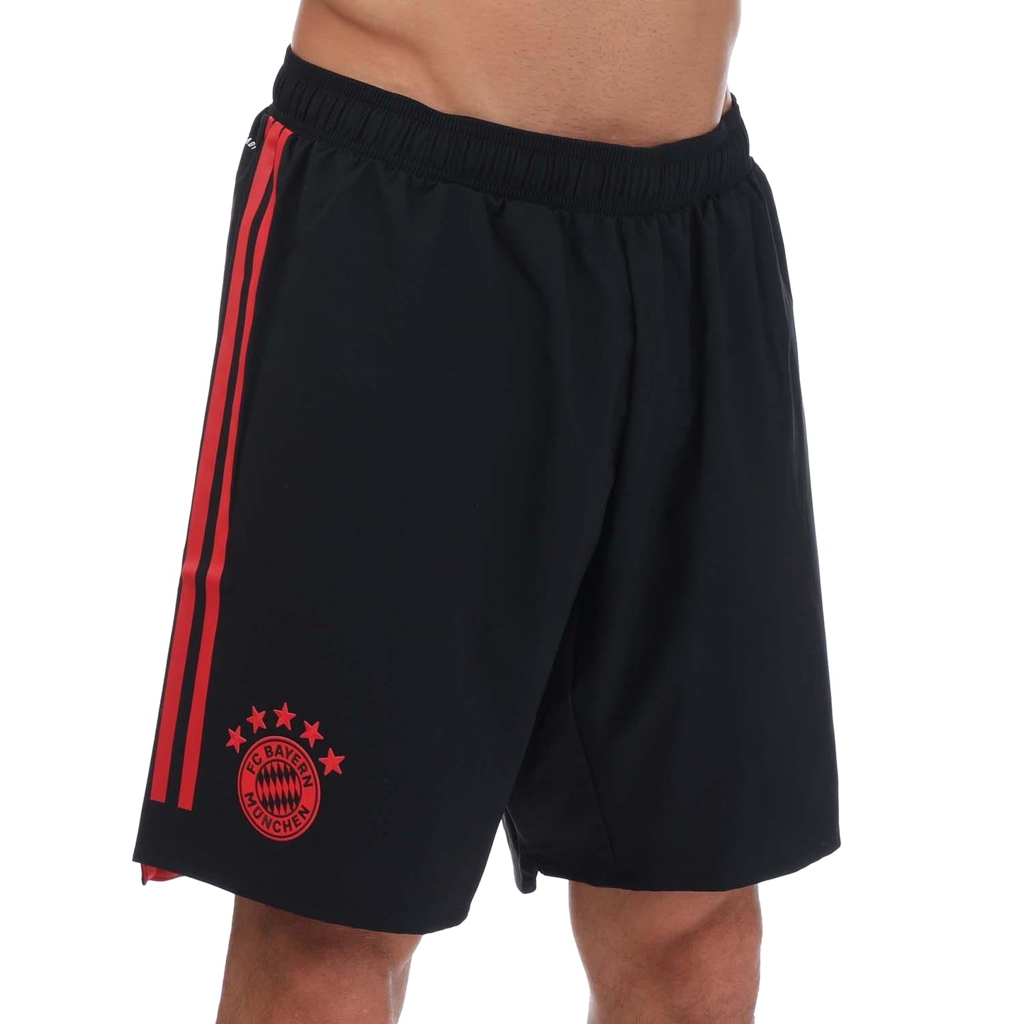 Black - Side - Adidas Mens FC Bayern Munich Third Shorts