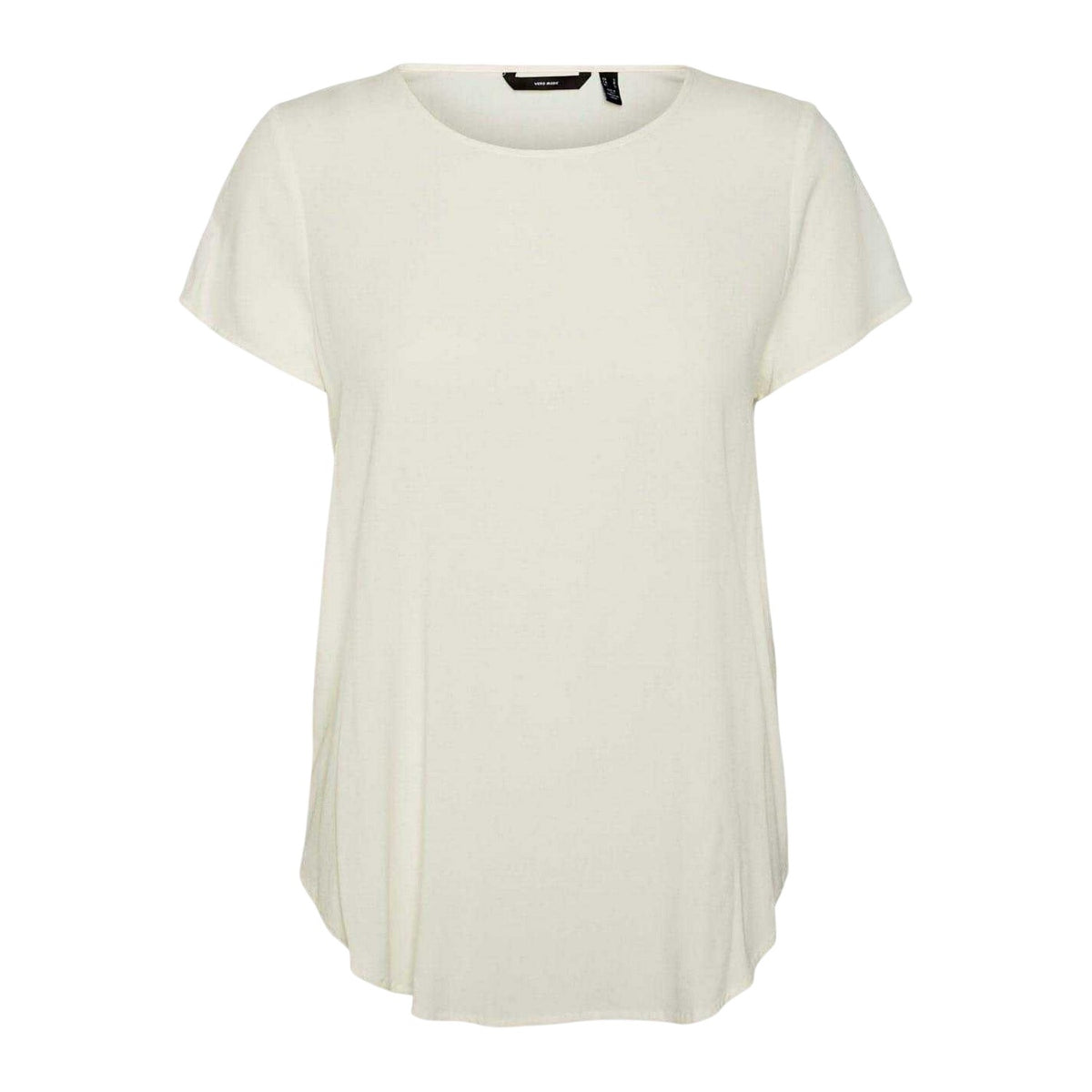 Snow White - Front - Vero Moda Womens-Ladies Crew Neck Short-Sleeved Blouse