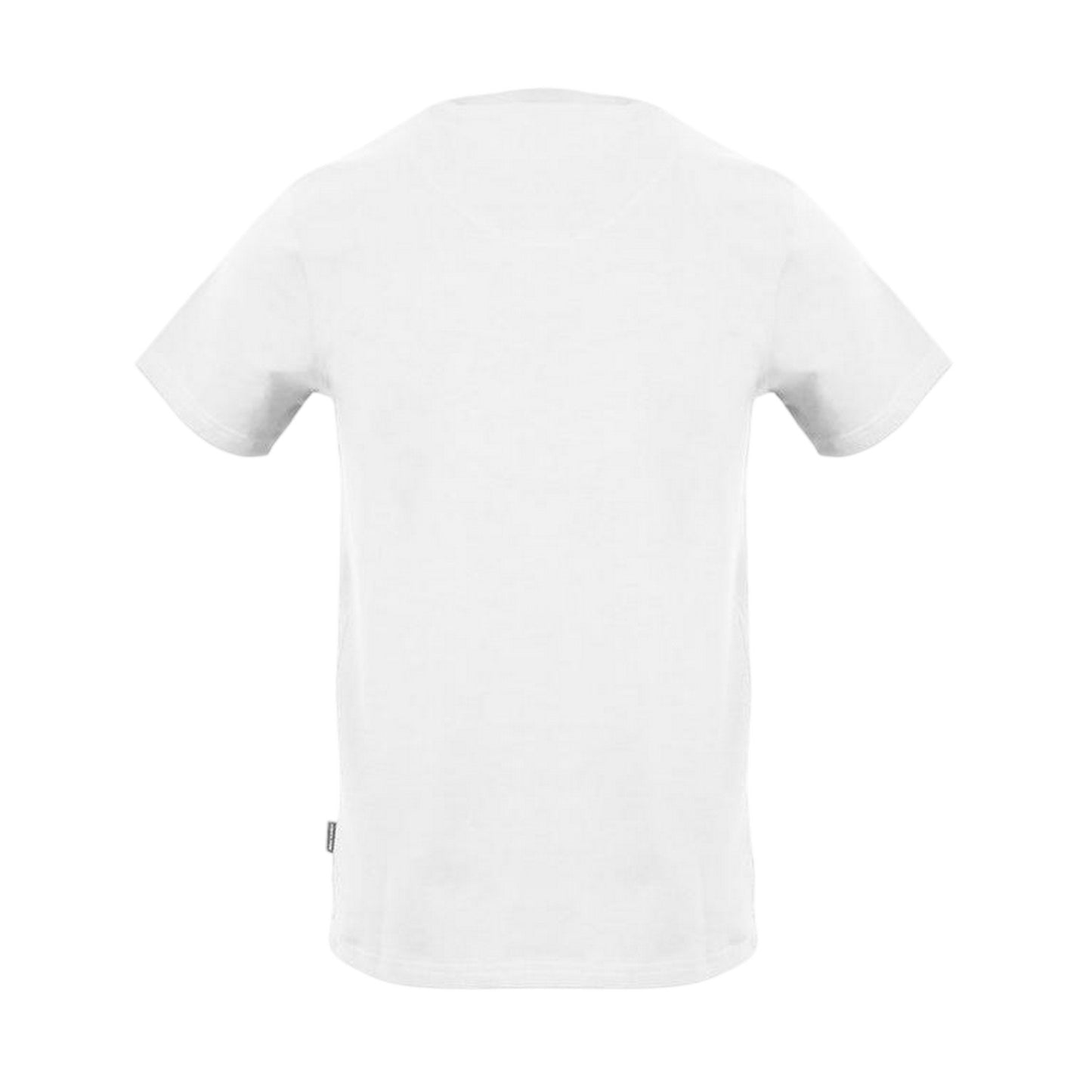 White - Back - Aquascutum Mens Jersey Crew Neck T-Shirt