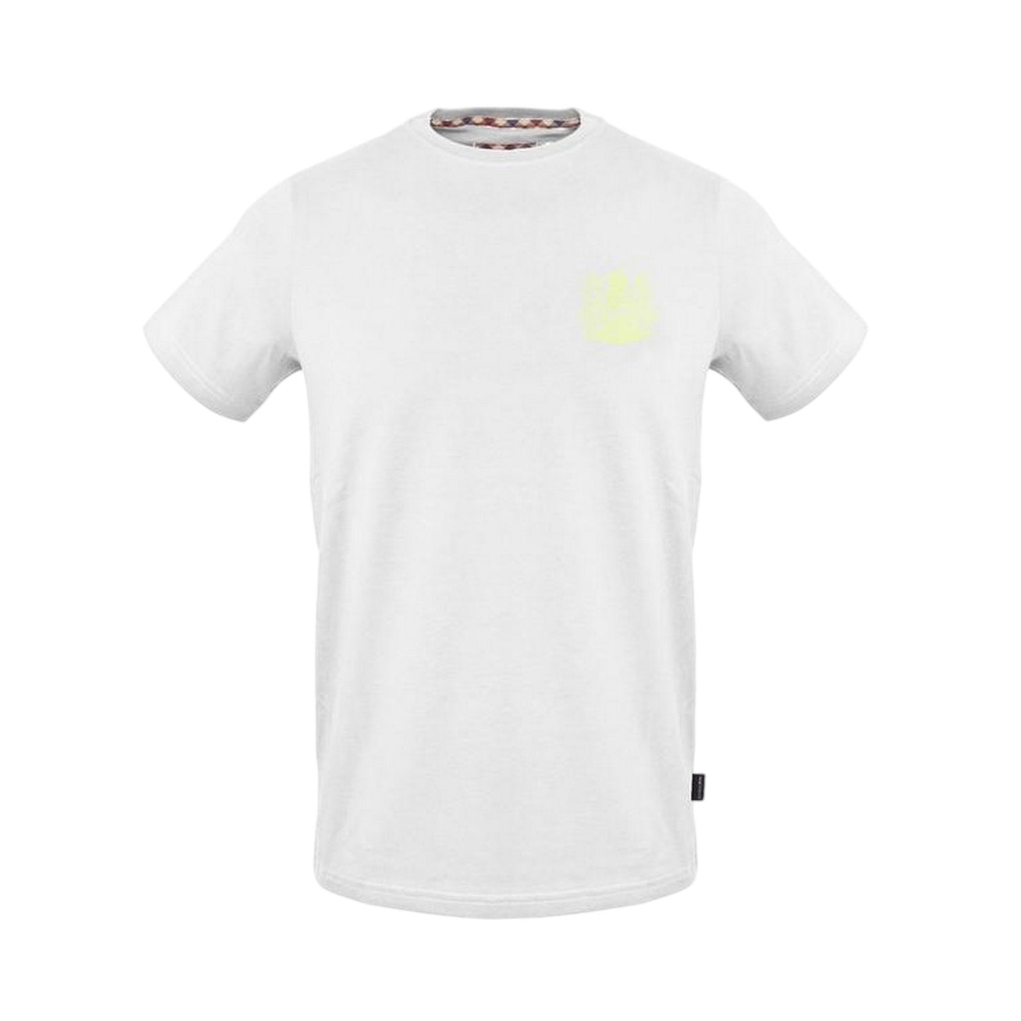 White - Front - Aquascutum Mens Jersey Crew Neck T-Shirt