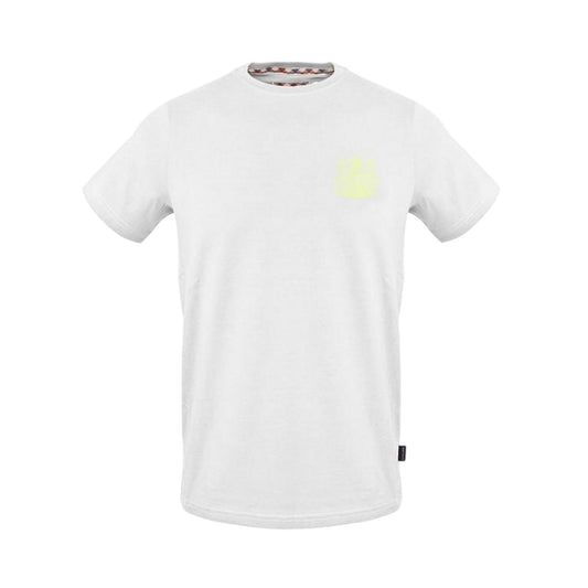 White - Front - Aquascutum Mens Jersey Crew Neck T-Shirt