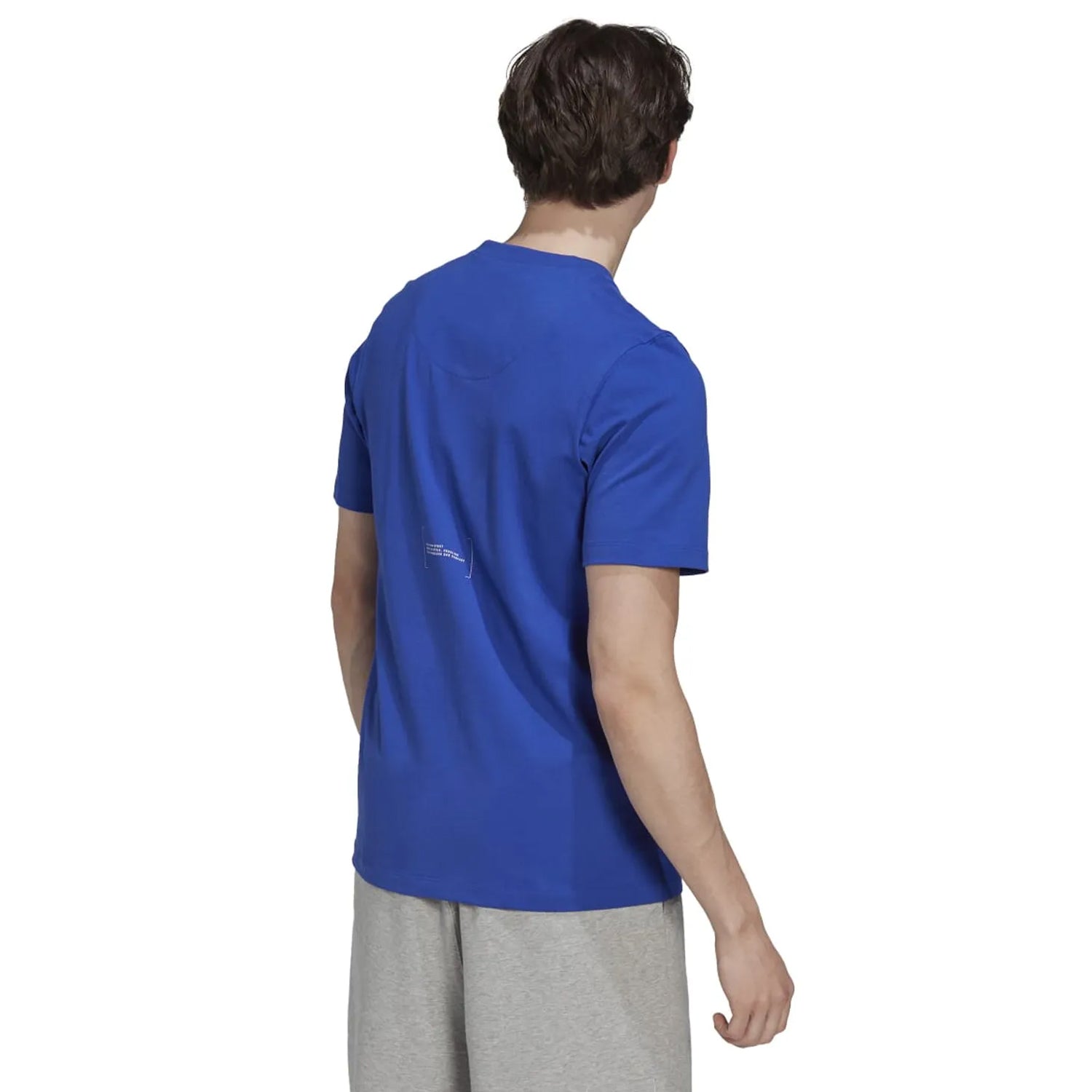 Blue - Back - Adidas Mens Classic T-Shirt