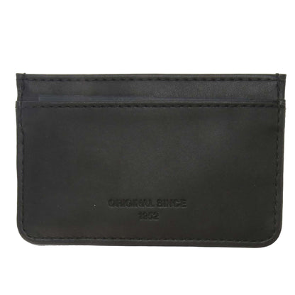 Black - Back - Fred Perry Scotch Grain Leather Card Holder