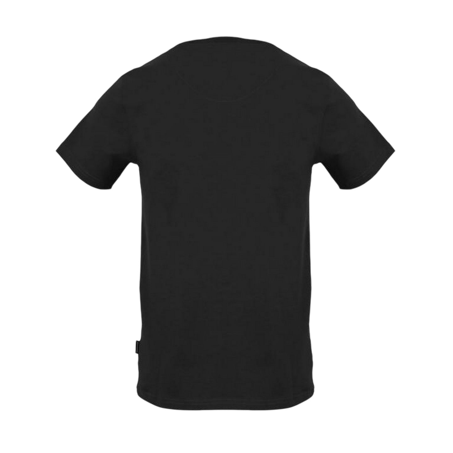 Black - Back - Aquascutum Mens Crew Neck Regular Short-Sleeved T-Shirt