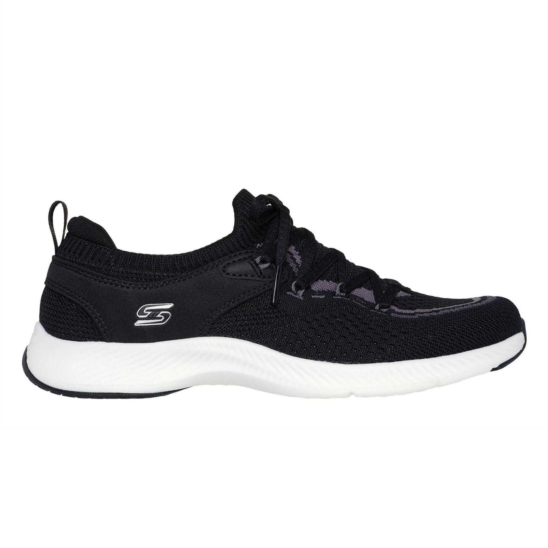 Black-Grey - Side - Skechers Womens-Ladies VF Move Trainers