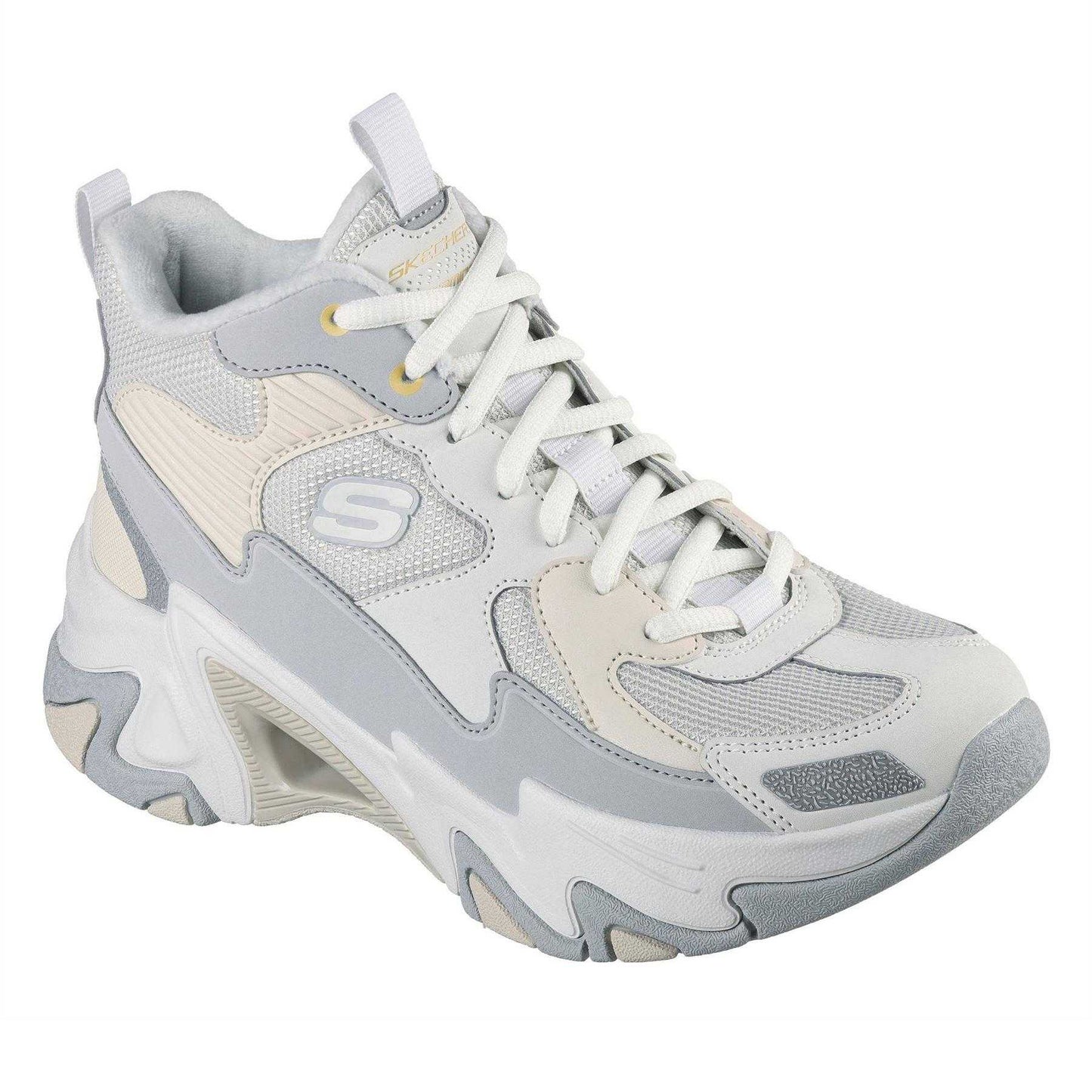 Grey - Front - Skechers Womens-Ladies Staminav3 Mesh Trainers