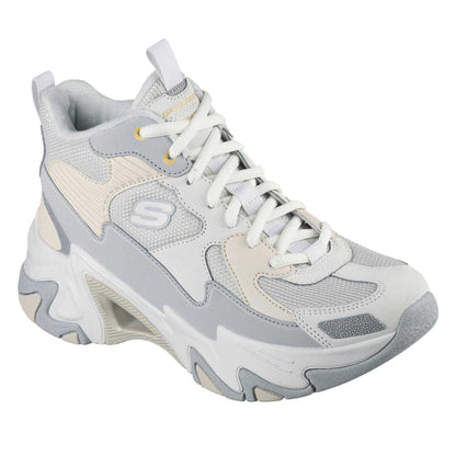 Grey - Front - Skechers Womens-Ladies Staminav3 Mesh Trainers