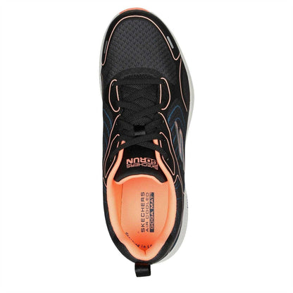 Black-Coral - Lifestyle - Skechers Womens-Ladies Everyday Neutral Road Shoes