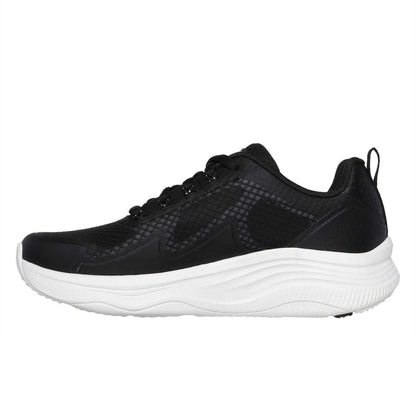 Black-White - Back - Skechers Womens-Ladies D´Lux Fitness Running Trainers