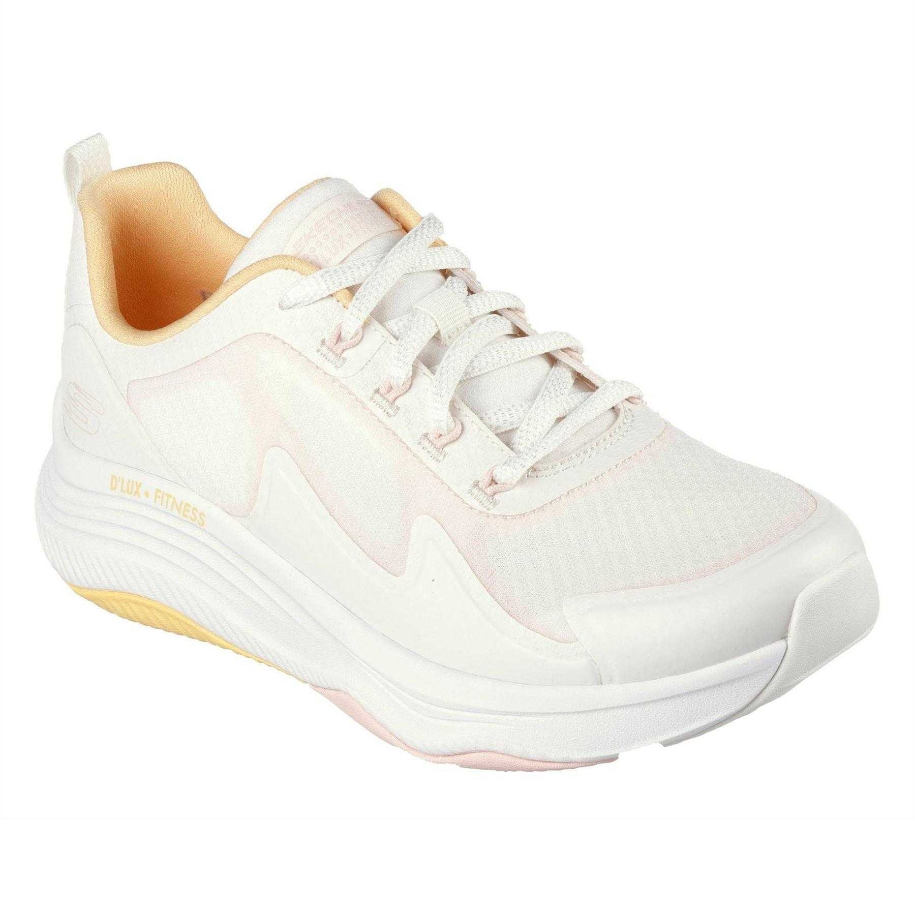 Natural - Front - Skechers Womens-Ladies D´Lux Fitness Running Trainers