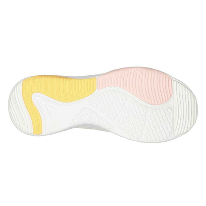 Natural - Side - Skechers Womens-Ladies D´Lux Fitness Running Trainers