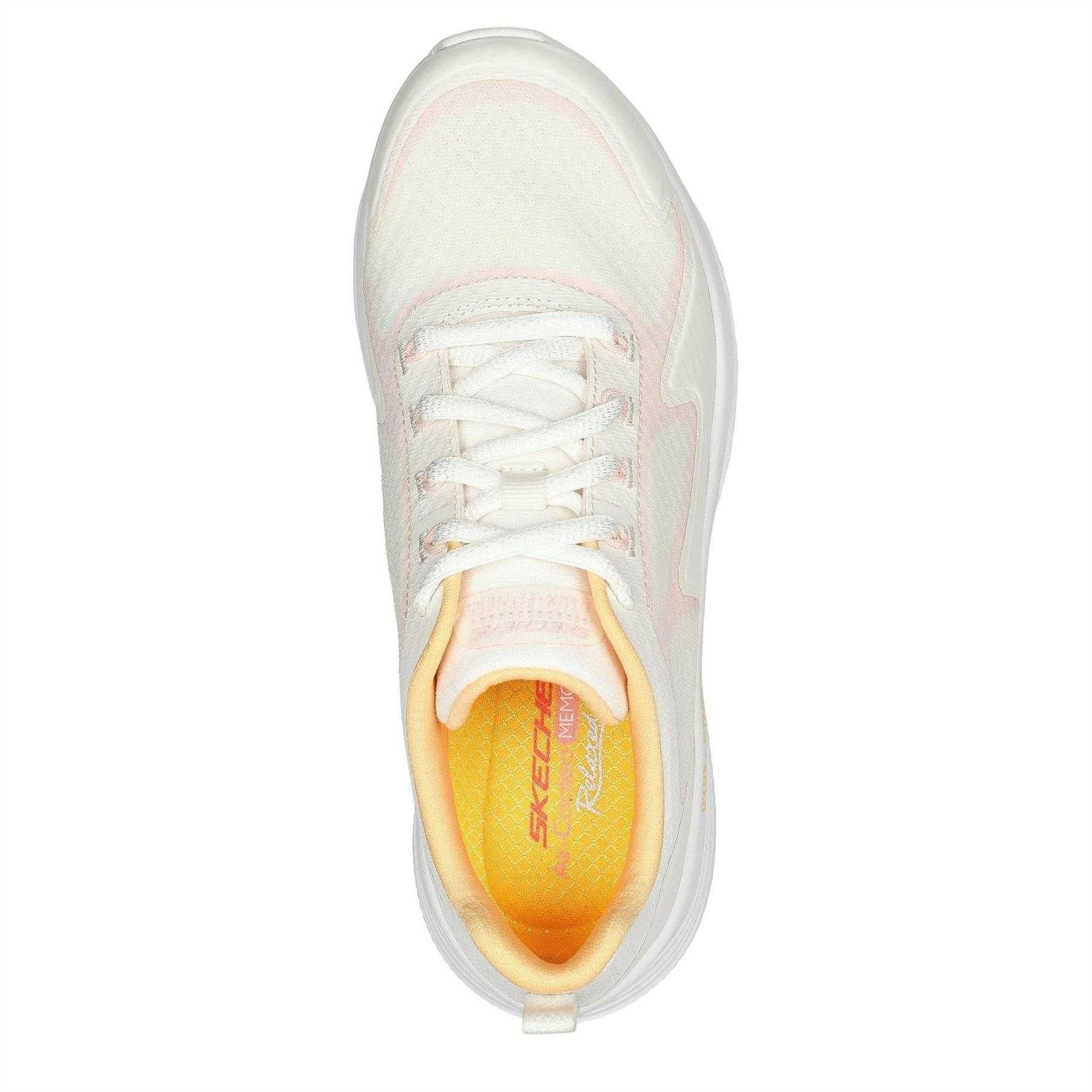 Natural - Lifestyle - Skechers Womens-Ladies D´Lux Fitness Running Trainers