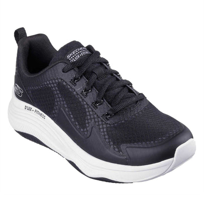 Black-White - Front - Skechers Womens-Ladies D´Lux Fitness Running Trainers
