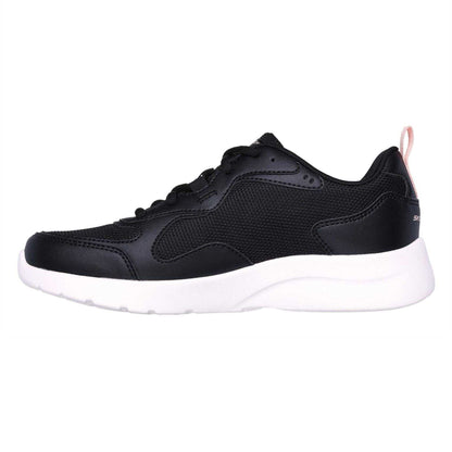 Black-Pink - Back - Skechers Womens-Ladies Dynamight 2.0 Mesh Trainers