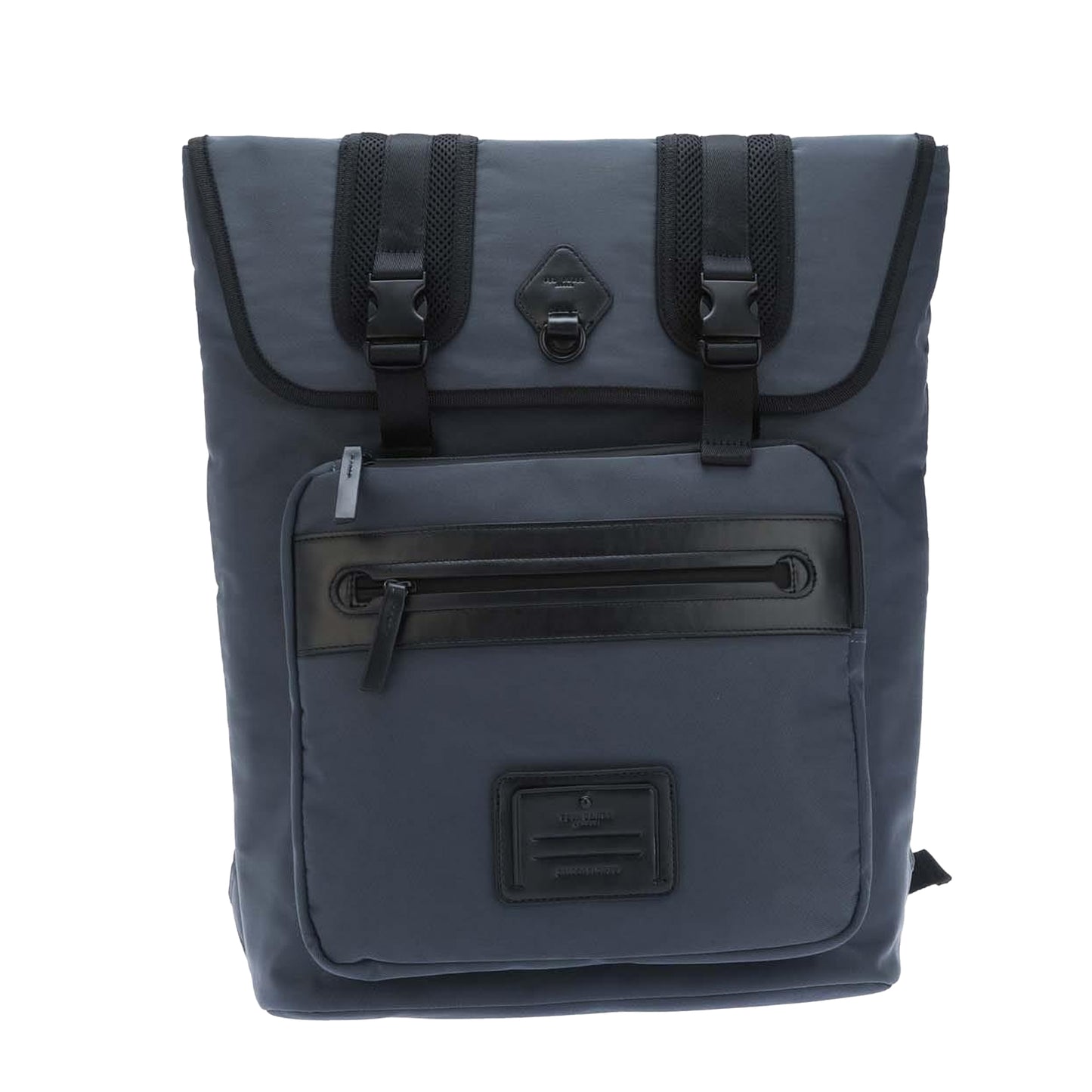 Navy-Black - Front - Ted Baker Mens Komute Twill Recycled Backpack