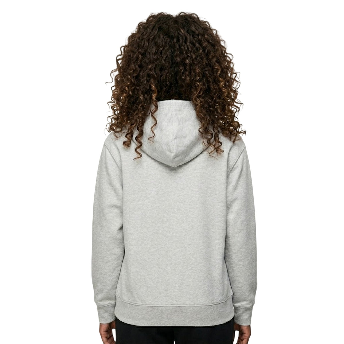 Grey Marl Marl - Back - New Balance Womens-Ladies French Terry Hoodie
