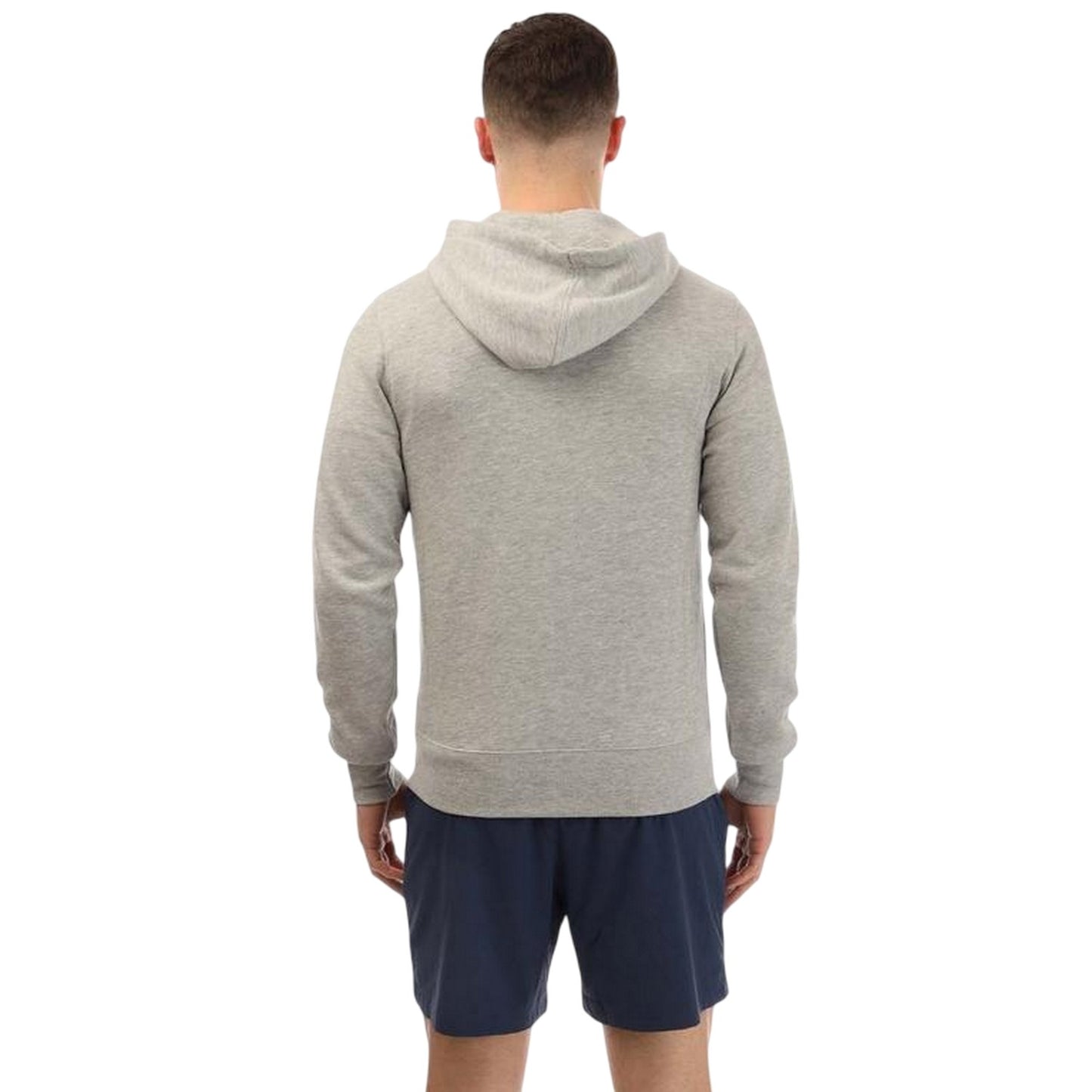 Grey - Back - New Balance Mens Classic Core Full Zip Hoodie
