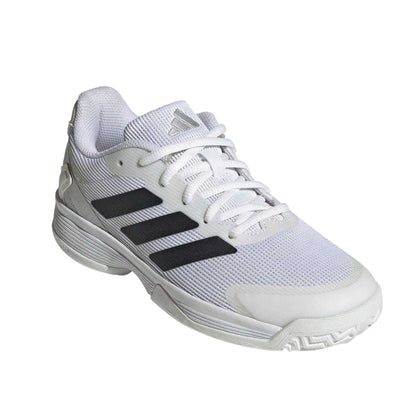 White - Front - Adidas Mens Ubersonic Low Flat Tennis Shoes