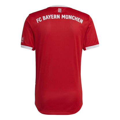 Red - Back - Adidas Mens 2022-23 FC Bayern Munich Home Jersey