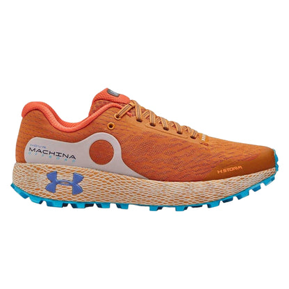 Orange - Front - Under Armour Mens Hovr Machina Off Road Shoes