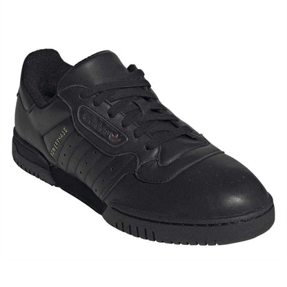 Core Black - Front - Adidas Childrens-Kids Powerphase Leather Trainers