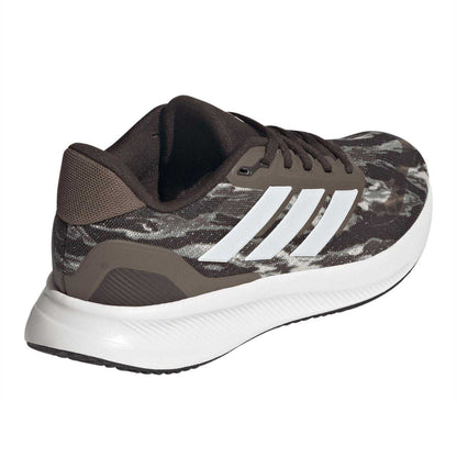 Camouflage Green - Back - Adidas Childrens-Kids Runfalcon 5 Cloudfoam Trainers
