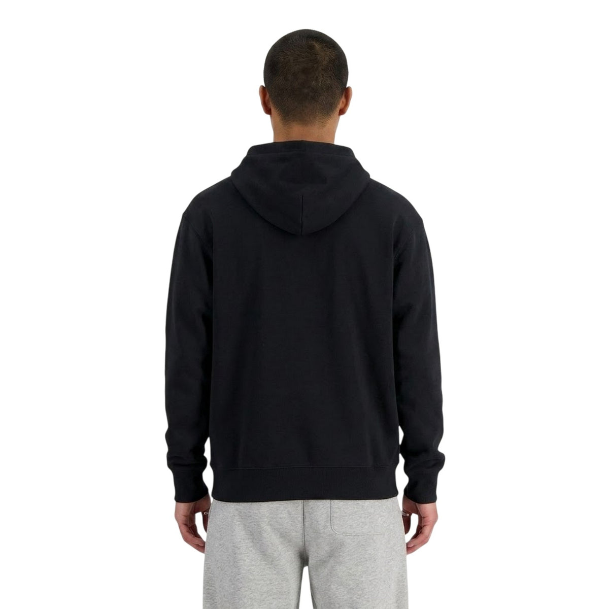 Black - Back - New Balance Mens Regular Long-Sleeved Hoodie