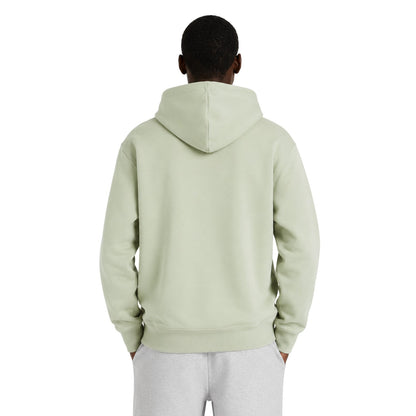 Sage Green - Back - New Balance Mens Regular Long-Sleeved Hoodie