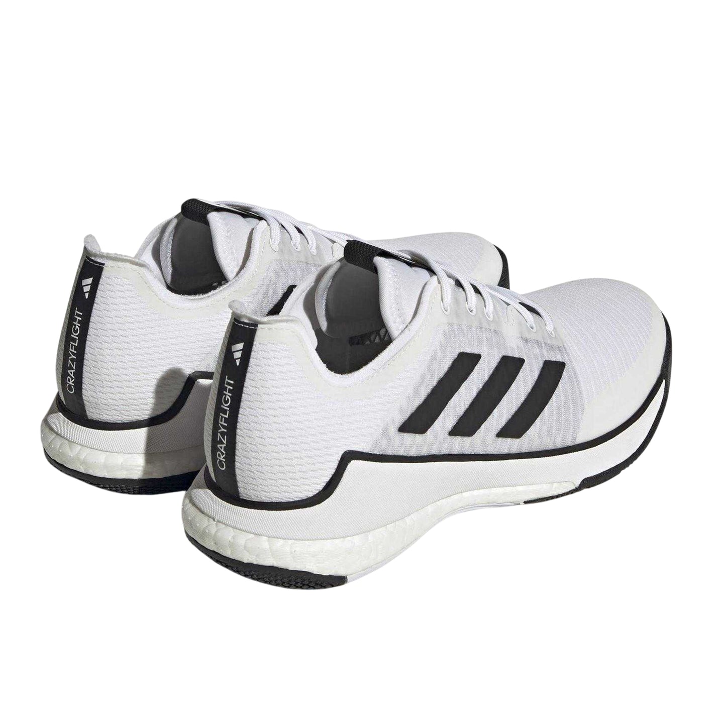 White - Back - Adidas Childrens-Kids Crazyflight Hockey Shoes