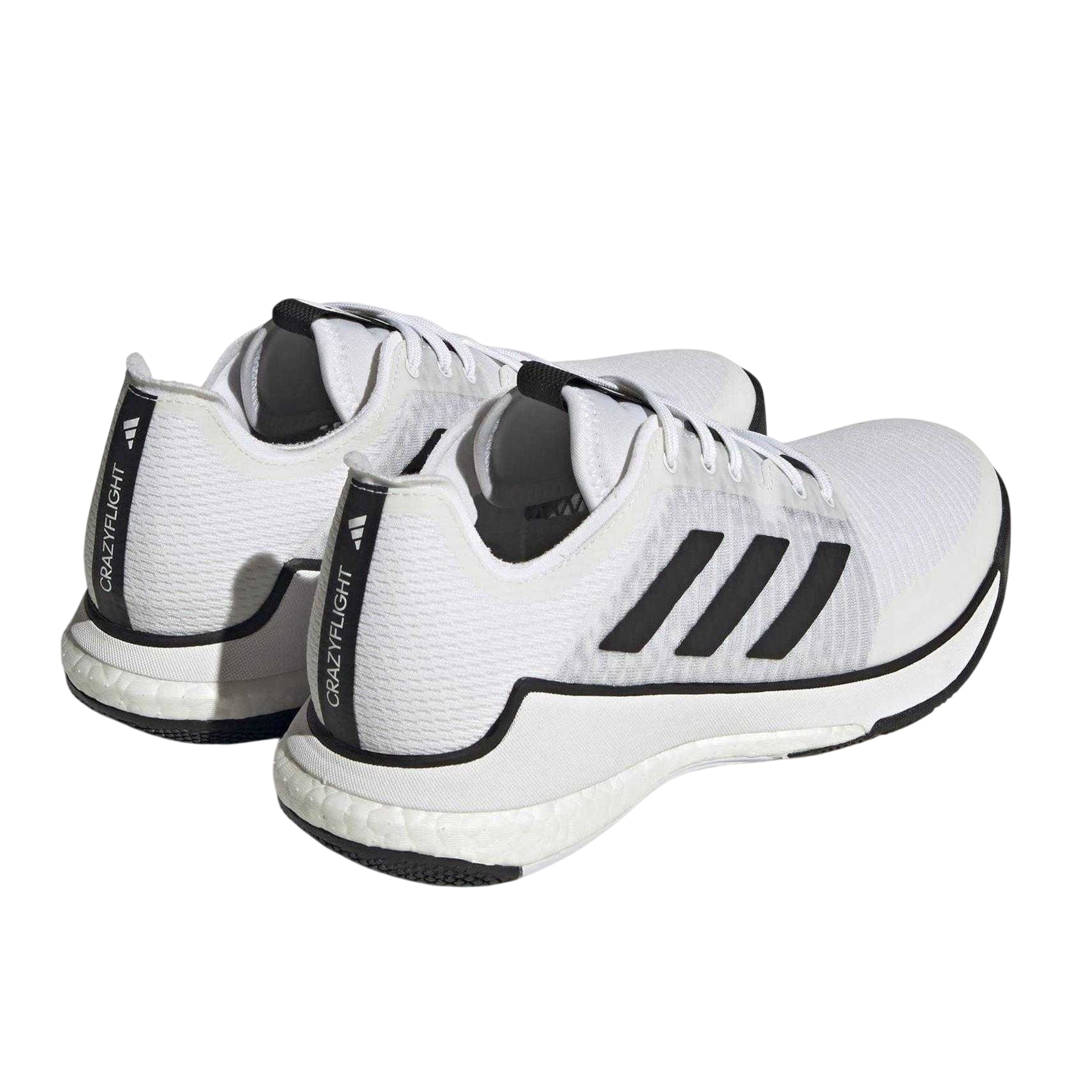 White - Back - Adidas Childrens-Kids Crazyflight Hockey Shoes