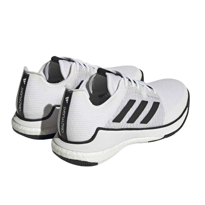 White - Back - Adidas Childrens-Kids Crazyflight Hockey Shoes