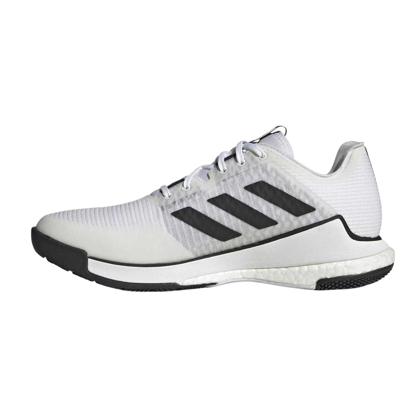 White - Side - Adidas Childrens-Kids Crazyflight Hockey Shoes