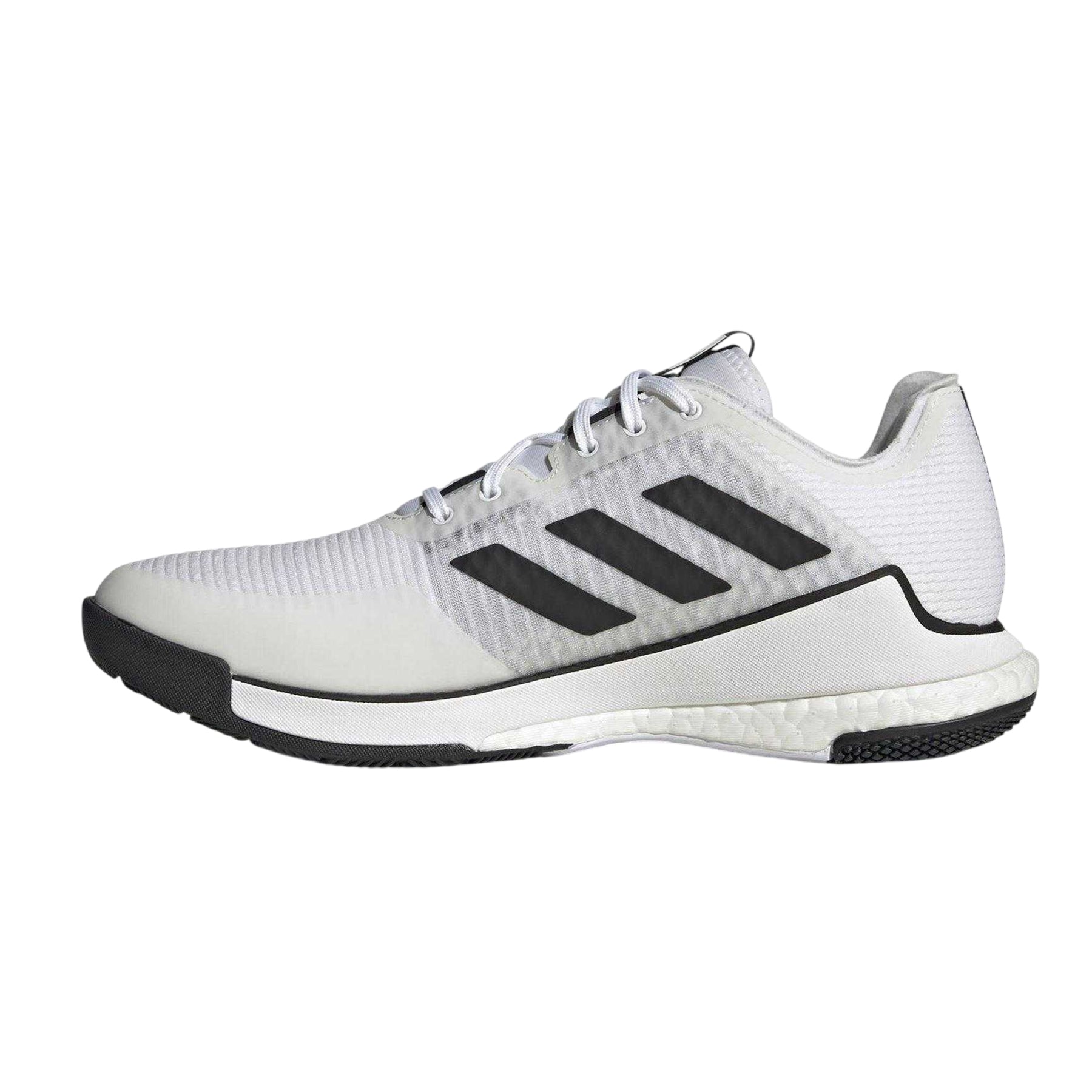 White - Side - Adidas Childrens-Kids Crazyflight Hockey Shoes