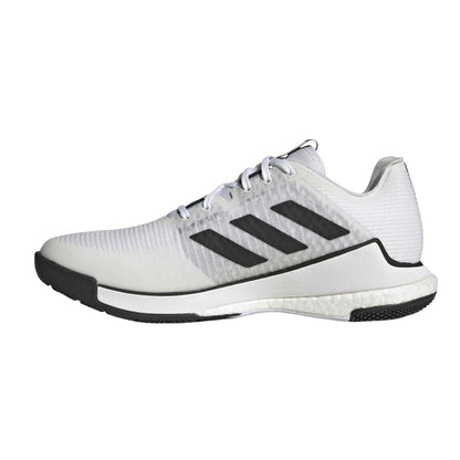 White - Side - Adidas Childrens-Kids Crazyflight Hockey Shoes