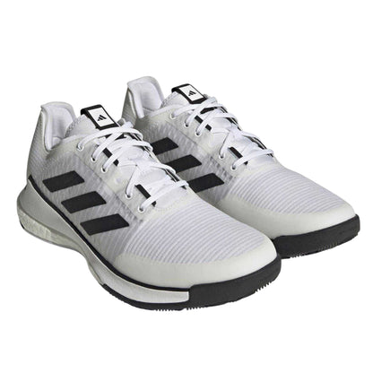 White - Front - Adidas Childrens-Kids Crazyflight Hockey Shoes