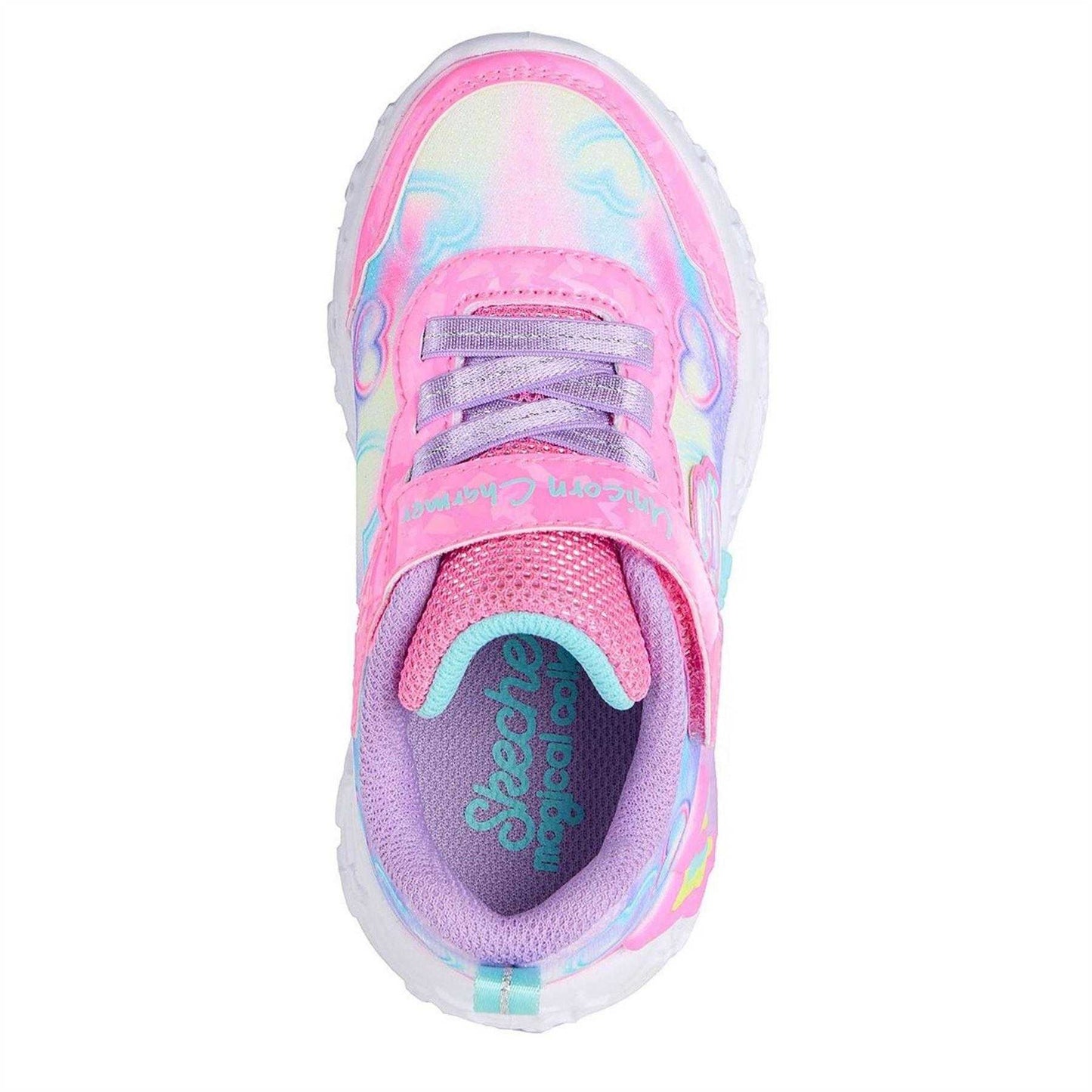 Pink - Lifestyle - Skechers Girls Unicorn Dreams Light Up Trainers