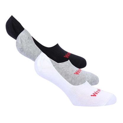 Black - Front - Wrangler Unisex Adult No-Show Socks (Pack of 3)