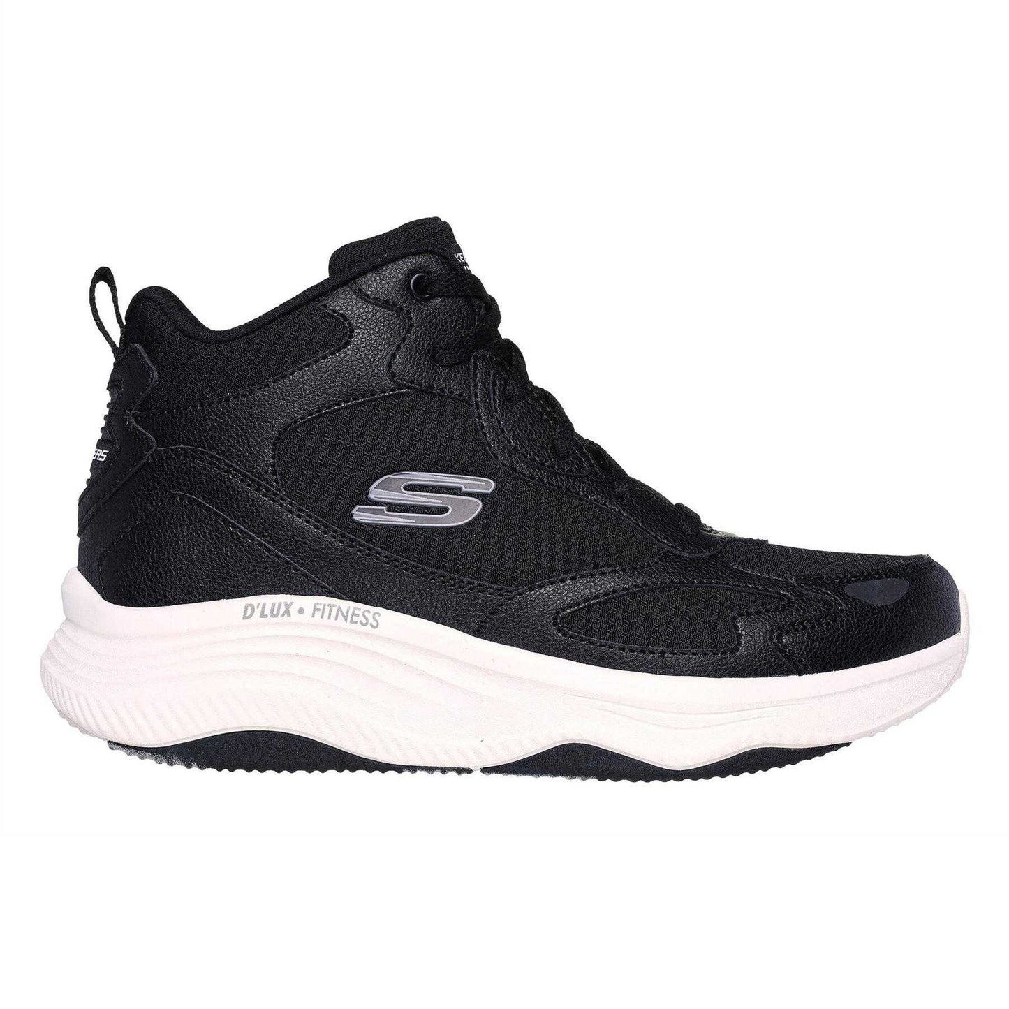 Black - Front - Skechers Womens-Ladies D´Lux Fitness Trainers