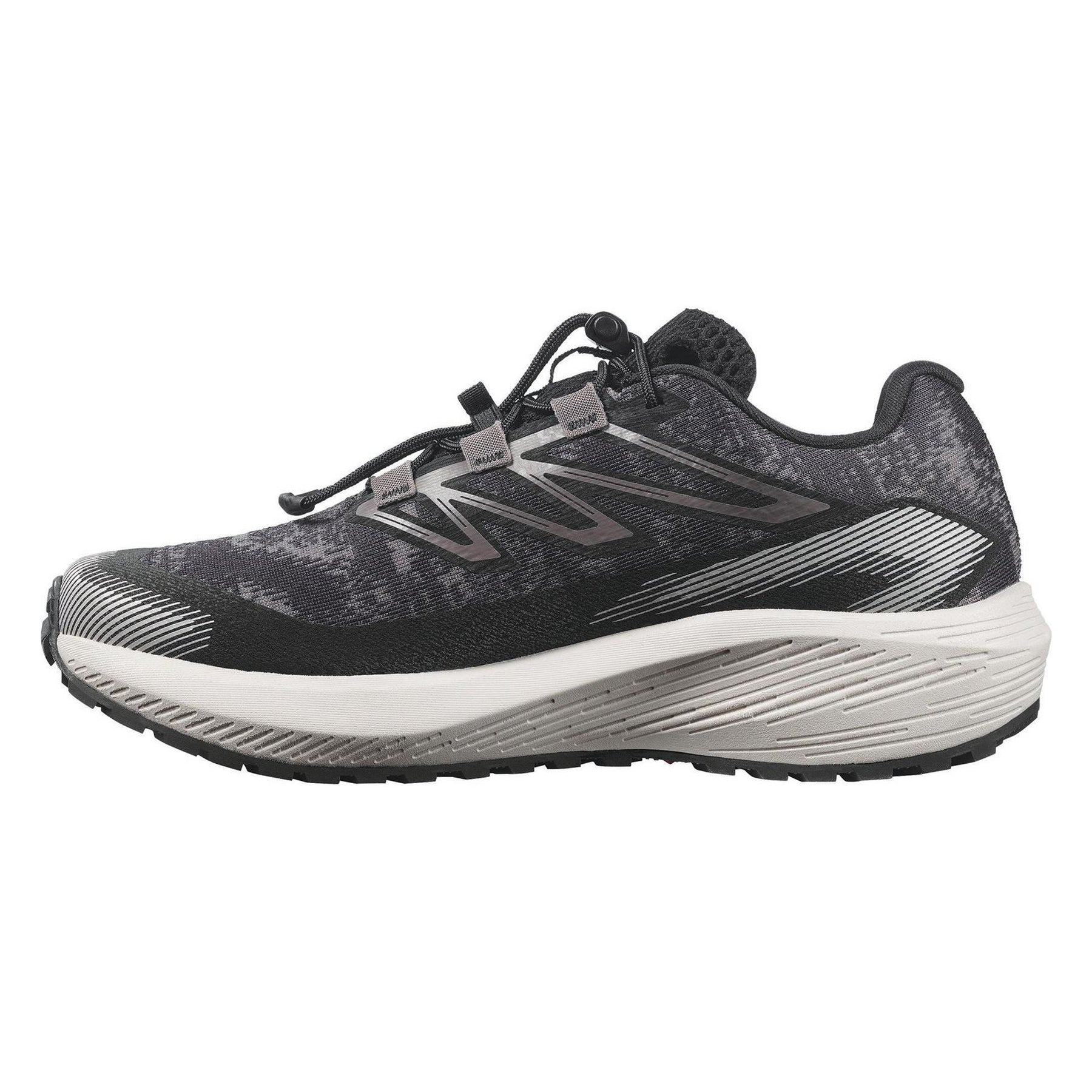 Dark Grey-Black - Back - Salomon Womens-Ladies Aero Flw Trainers